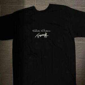 Rick Owens Black Short Sleeve Tee